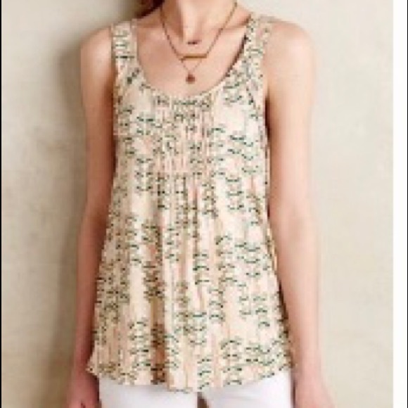 Anthropologie Tops - Anthropologie Meadow Rue flowy long tank top
